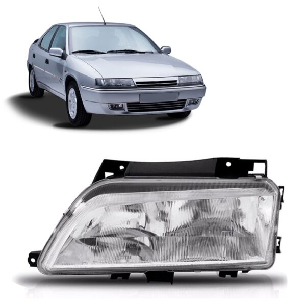 Farol Clio 03 2004 2005 2006 2007 2008 A 2012 Preto 1ª Linha Esquerdo/motorista