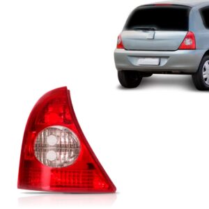 Lanterna Traseira Para Clio Hatch 2003 A 2012 1ª Linha Esquerdo Vermelho/bicolor