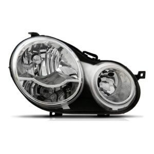 Farol Polo 2003 2004 2005 2006 Foco Duplo C/ Mascara Cromada Lado Direito