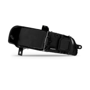 Farol Para Palio 01 02 03 Carcaça Preta Lente Lisa 1ª Linha - Direito/passageiro