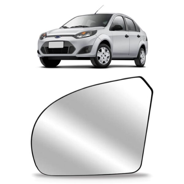 Lente Espelho Retrovisor Fiesta 2003 04 05 06 07 08 A 2012 Lado Esquerdo