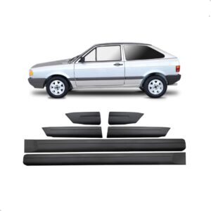 Friso Lateral Gol Gl 1991 1992 1993 1994 Cinza Largo 6 Peças Preto