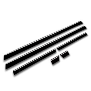 Friso Lateral Santana Gl 1991 1992 Preto Cromado 2 Peças Preto