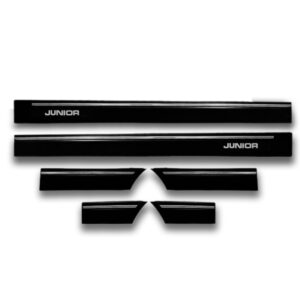 Friso Lateral Borrachao Chevette Junior 1987 A 1994 6 Peças Preto