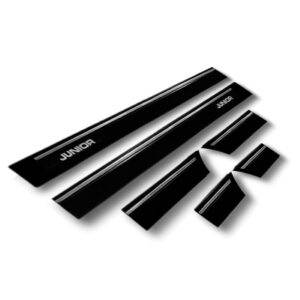 Friso Lateral Borrachao Chevette Junior 1987 A 1994 6 Peças Preto