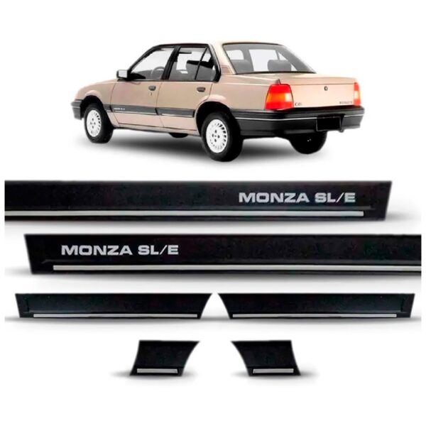 Friso Lateral Monza Sle 1991 A 1993 2pts 6pcs Preto Preto