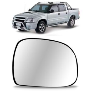 Lente Espelho Retrovisor S10 Blazer 1995 96/12 Prata Oferta Lado Direito