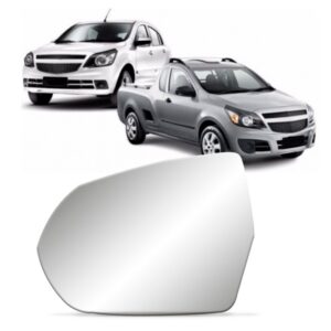 Lente Espelho Retrovisor Agile Montana 2010 11 12 13 2014 Lado Esquerdo