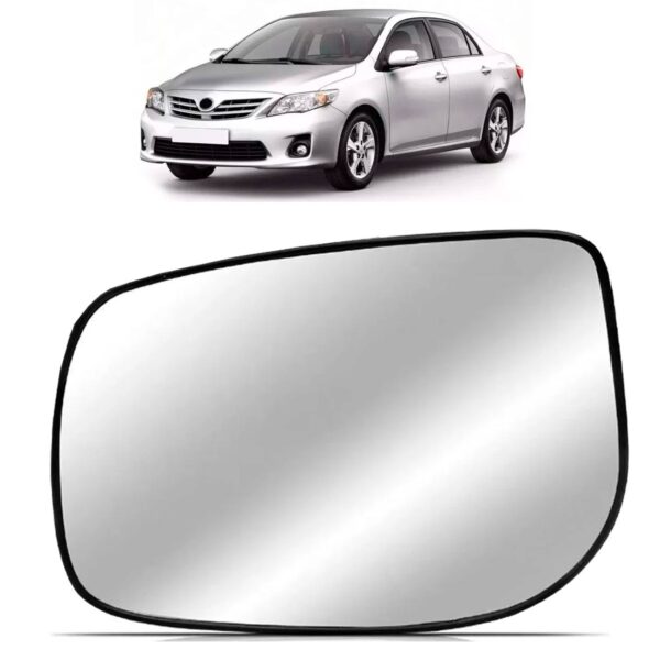 Lente Espelho Retrovisor Corolla 2008 2009 2010 11 12 2013 Lado Esquerdo