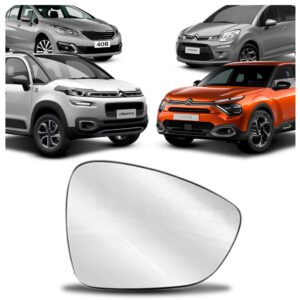 Lente Retrovisor Para C3/aircross/c4/peugeot 408 Lado Direito