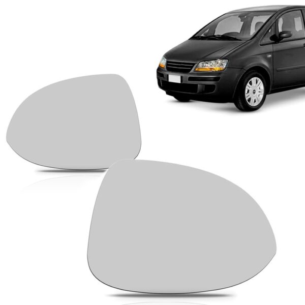 Lente Retrovisor Fiat Ideia 2010 2011 2012 2013 Lado Esquerdo