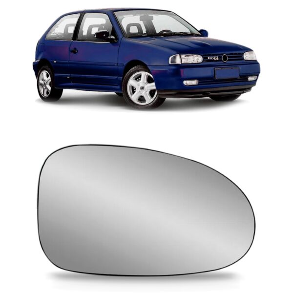 Lente Espelho Retrovisor Gol 1995 1996 1997 1998 1999 Prata Lado Direito