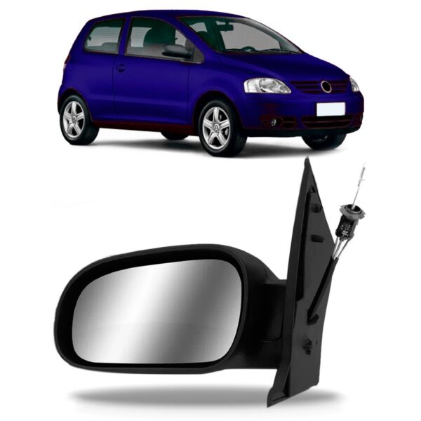 Retrovisor Fox 2/4 Portas 2003 04 05 06/2010 Com Controle Lado Esquerdo