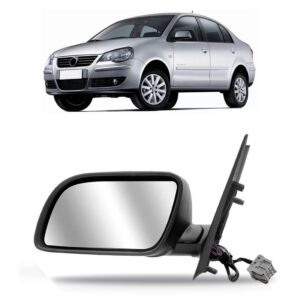 Retrovisor Polo 2003 2004 2005 2006 2007 2008 2009 Elétrico Lado Esquerdo