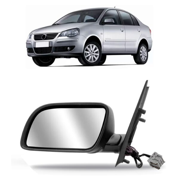 Retrovisor Polo 2003 2004 2005 2006 2007 2008 2009 Elétrico Lado Esquerdo