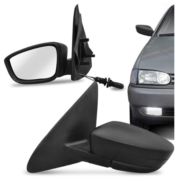 Retrovisor Gol 2pts 95/1999 Com Controle Adaptavel G5 Oferta Lado Esquerdo