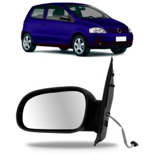 Retrovisor Fox 2 E 4 Portas 2003 04 05 06 07 A 2010 Elétrico Lado Esquerdo