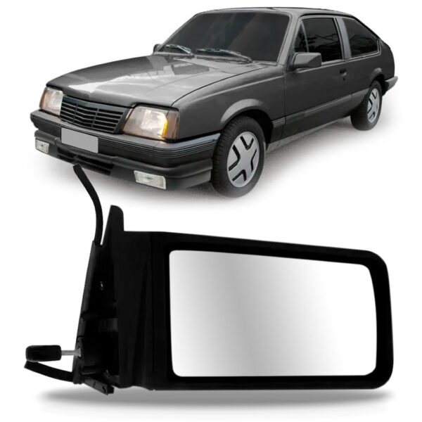 Retrovisor Monza 2 E 4 Portas 1985 86 87 A 1990 Com Controle Lado Direito