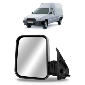 Retrovisor Fiorino 1997 98 99 00 01 02 03 04 05 A 2010 Fixo Lado Esquerdo