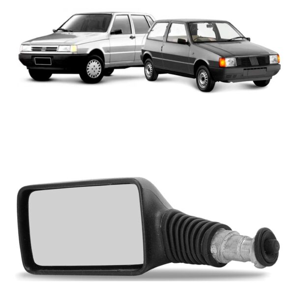Retrovisor Uno Smart 2 E 4 Portas 1994 A 1996 Com Controle Lado Esquerdo
