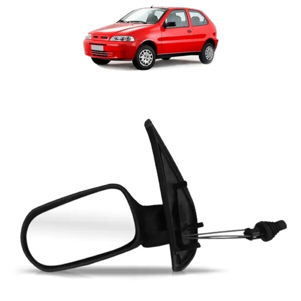 Retrovisor Palio Fire 4 Portas 2001 2002 2003 Com Controle Lado Esquerdo
