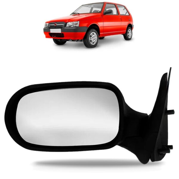 Retrovisor Uno Fire Flex 2 Portas 2004 A 2013 Sem Controle Lado Esquerdo