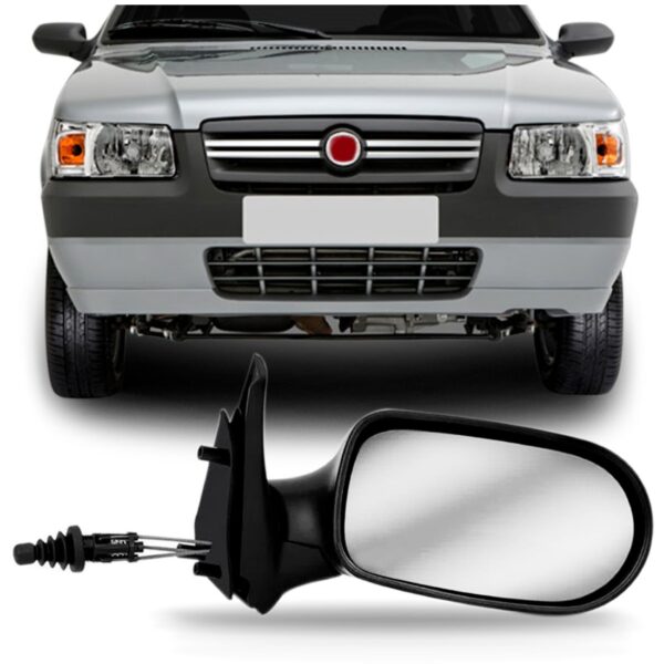 Retrovisor Uno Economy 4pts 2010 A 2011 C/controle Oferta Lado Direito