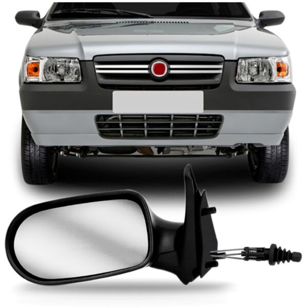 Retrovisor Uno Economy 4pts 2010 A 2011 C/controle Oferta Lado Esquerdo