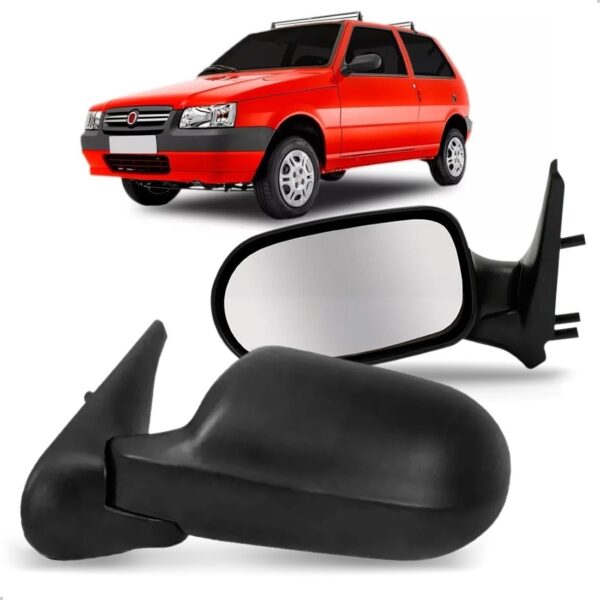 Retrovisor Uno Economy 2010 2011 Sem Controle 4 Portas Lado Esquerdo