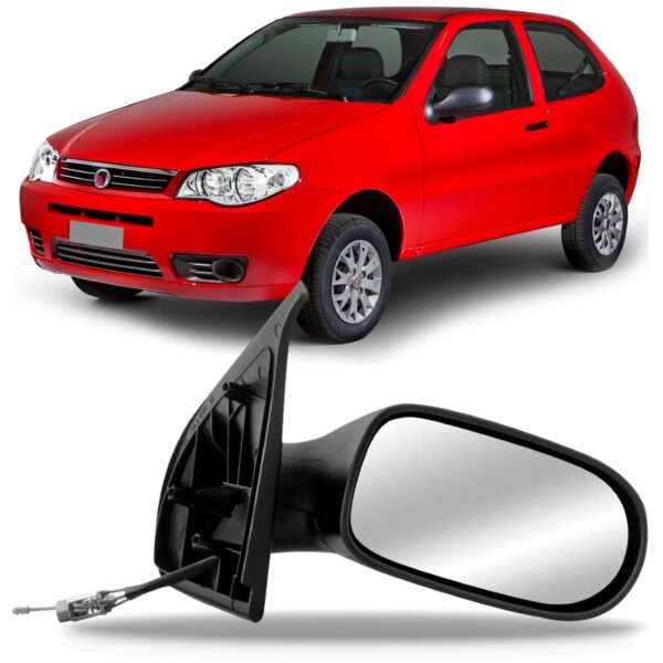 Retrovisor Palio 2 Portas 2008 2009 2010 2011 Com Controle Lado Direito