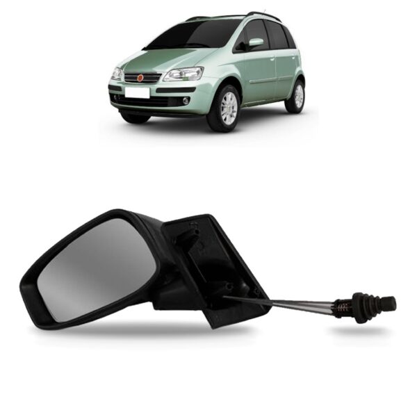 Retrovisor Para Idea 2005 2006 2007 2008 09 10 Com Controle Lado Esquerdo