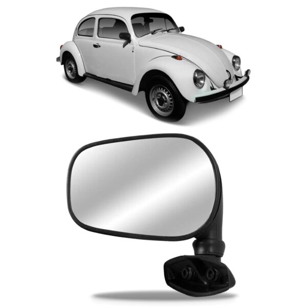 Retrovisor Universal Cor Preta Lado Direito