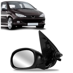 Retrovisor Peugeot 206 1998 99 00 01 02 A 2009 Com Controle Lado Esquerdo