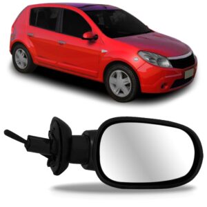 Retrovisor Logan Sandero 2007 2008 2009 2010 Com Controle Lado Direito