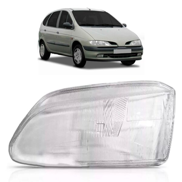 Lente Farol Principal Renault Megane Scenic 1996 A 1999 Lado Esquerdo