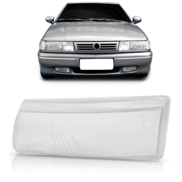 Lente Vidro Farol Pointer Logus 93 94 95 96 97 Com Milha- Lado Esquerdo