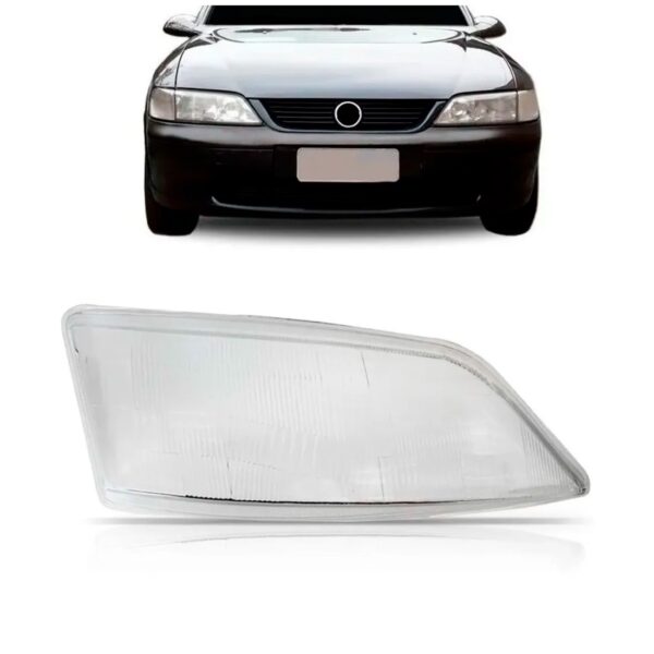Lente Farol Vectra 1997 1998 1999 Lente Em Vidro Cor Cristal Lado Direito
