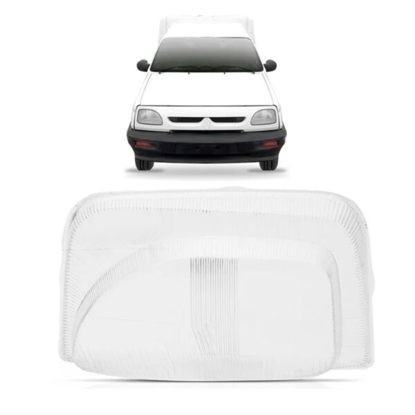 Lente Farol Renault Express 1995 96 97 98 99 2000- Lado Esquerdo