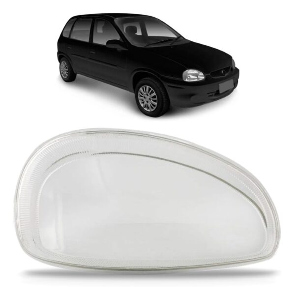 Lente Farol Corsa 2000 2001 2002 Liso Lado Direito