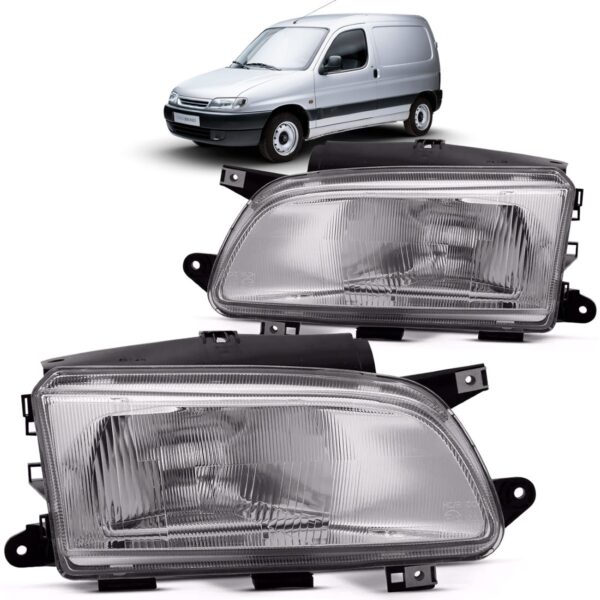 Farol Berlingo 1998 Á 2002 Partner 04 Á 10 Elétrico 1ª Linha Esquerdo/motorista