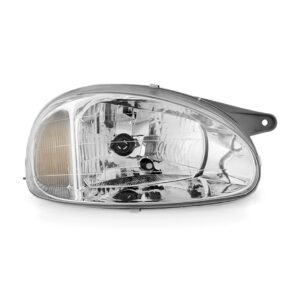 Farol Corsa Carcaça Cinza Cromado 2000 2001 2002 C/ Garantia Lado Direito