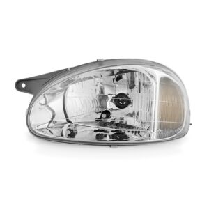 Farol Corsa Carcaça Cinza Cromado 2000 2001 2002 C/ Garantia Lado Esquerdo