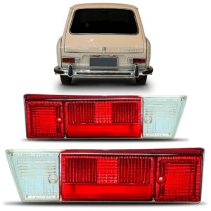 Lente Lanterna Traseira Variant 1962 A 1972 Antiga Vermelha Lado Direito