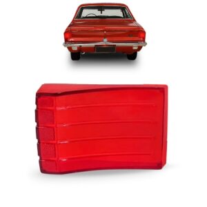 Lente Lanterna Traseira Opala 1969 70 71 72 73 74 Vermelha. Lado Esquerdo