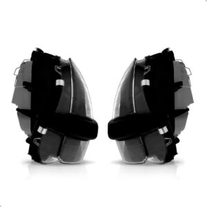 Par Farol Doblo 02 03 04 05 06 07 08 Mascara Negra Com Milha Direito E Esquerdo