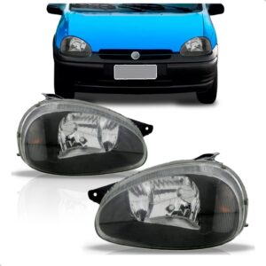 Par Farol Para Corsa 00 01 02 06 07 08 A 2010 Mascara Negra