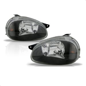 Par Farol Para Corsa 00 01 02 06 07 08 A 2010 Mascara Negra