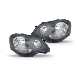 Kit Polo Hatch Gti 2007 A 2010 Par Farois E Lanternas Fume Esquerdo E Direito