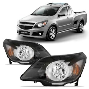 Par Farol Agile Fumê Sport Mascara Negra 2009 A 2014 Direito E Esquerdo