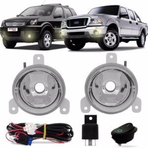 Farolete De Milha Ranger 2005 2006 2007 2008 2009 Com Botão Transparente